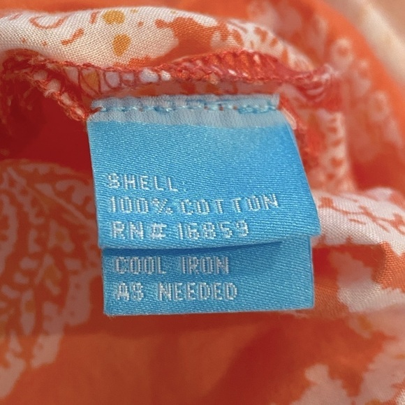 J. McLaughlin Orange Paisley Tunic Detailed Trim Size XS - Picture 6 of 8